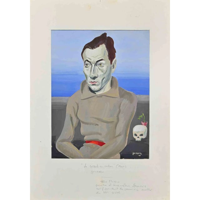 Portrait is an original Gouache on paper realized by Geo Morin in 1940. Good conditions. Hand signed and dated lower...