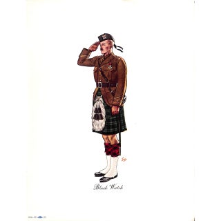 1950s Black Watch Traditional Reproduction Print For Sale