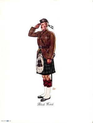 1950s Black Watch Traditional Reproduction Print