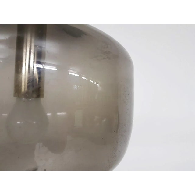 Mid-Century Modern Mid-Century Gray Glass Pendant Lamp, 1960s For Sale - Image 3 of 6