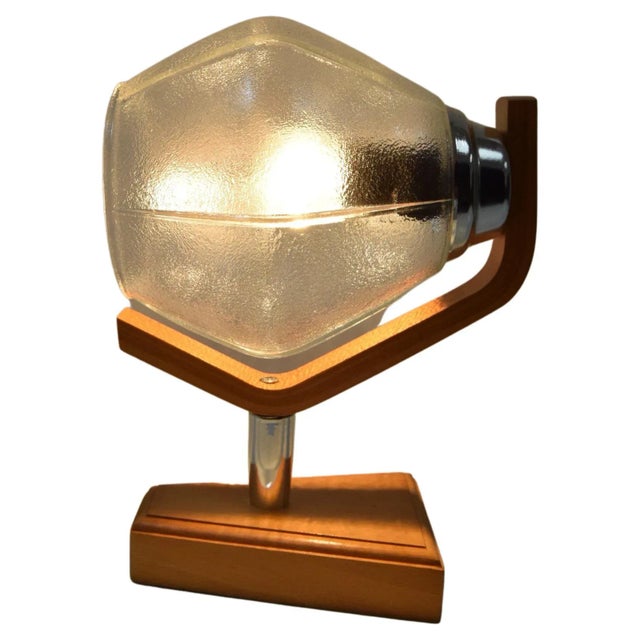 Wood Mid-Century Wall Lamp by Drevo Humpolec, 1960s For Sale - Image 7 of 14