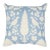 Chenonceau Linen Pillow Cover in Blue, 22x22 Pillow For Sale