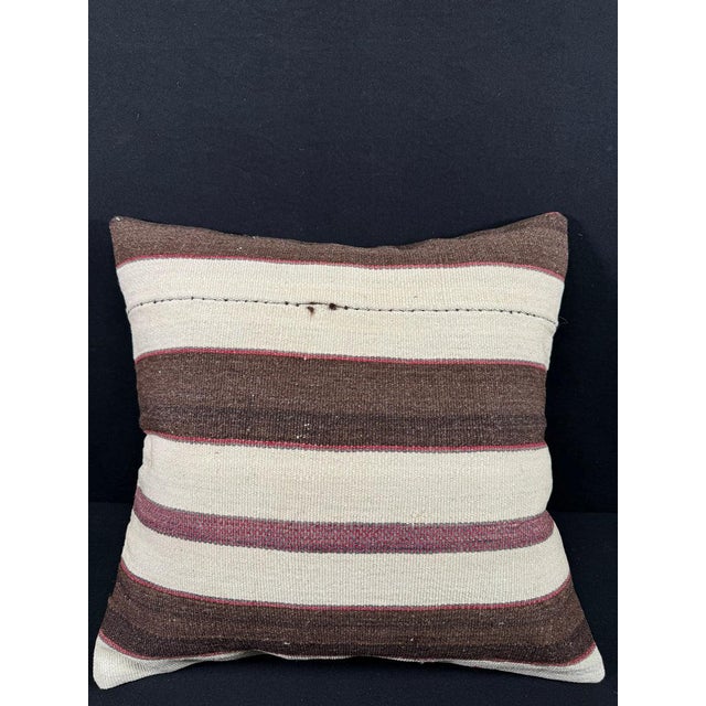 Turkish Hemp Pillow Cushion Natural Beige Brown Pillow Cushion Cover 24x24 #30384 Enhance your home decor with our Kilim...