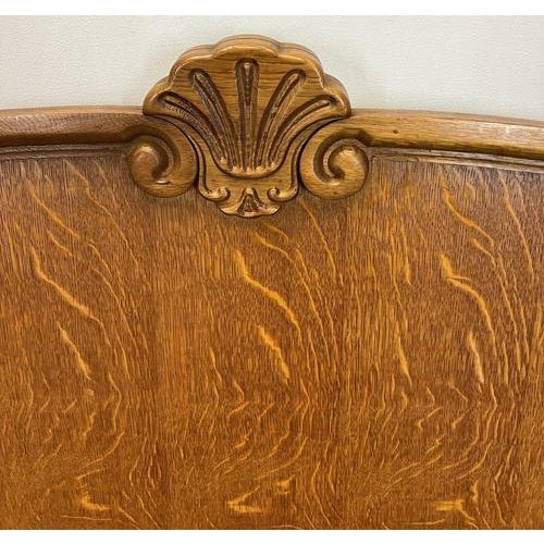 Wood Vintage French Louis Double Bed Frame with Bedside Tables For Sale - Image 7 of 16