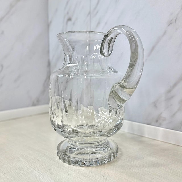 Modern Late 20th Century Villeroy & Boch "Arabelle" Crystal Pitcher For Sale - Image 3 of 8