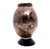 Dale Tiffany Hand Blown Art Glass Vase Brown Copper Gold Speckle Sparkle Oval 5" For Sale - Image 4 of 8