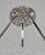 Silver French Art Deco Pendant Light by Noverdy 1930s - Floral Frosted Glass & Nickeled Bronze For Sale - Image 8 of 10