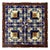 1950s Mexican Hand Carved Wood Frame Base Tile Trivet For Sale - Image 9 of 9