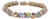 13.09ctw Gemstone Tennis Bracelet 14k Gold 8" Tanzanite Topaz Amethyst Peridot For Sale