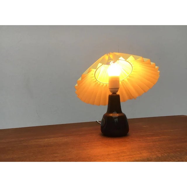 Mid-Century Danish Ceramic Table Lamp from Søholm For Sale - Image 4 of 18