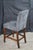 4 American Signature Modern Grey Counter Height Bar Stools Mahogany Finish For Sale - Image 6 of 9