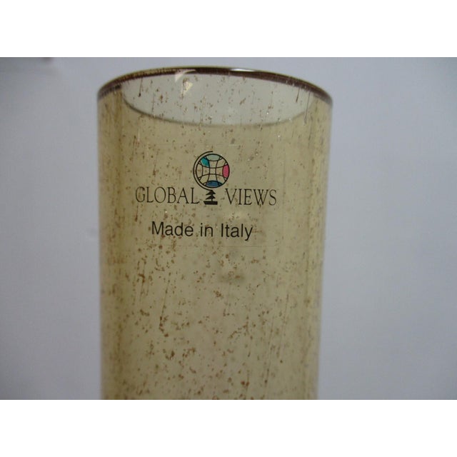 Glass Global Views Italy Post Modern Glass Blown Vase Bottle Italian For Sale - Image 7 of 8
