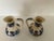 Victorian Antique Blue & White Transferware Oil and Vinegar Cruet Set With Original Stoppers, Circa 1900 For Sale - Image 3 of 11