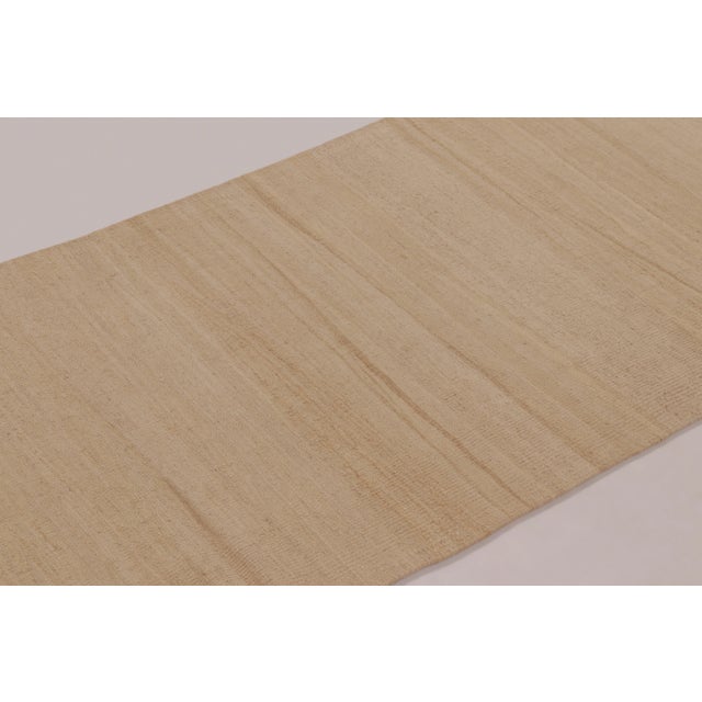 2020s Rug & Kilim's Contemporary Rez Kilim Runner With Brown Striae Design For Sale - Image 5 of 9