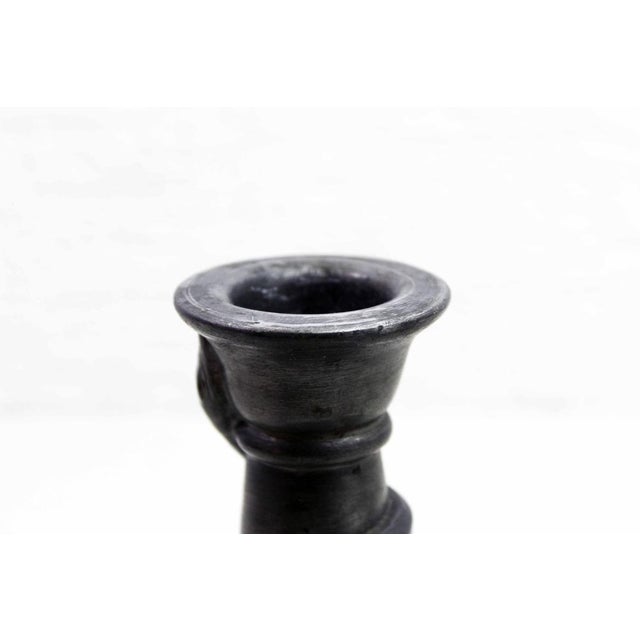 Art Nouveau Style Pewter Snake Candleholder by J. Buchs, 1890s For Sale - Image 4 of 11