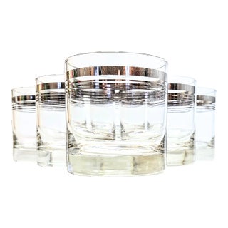 Dorothy Thorpe Double Old Fashioned Glasses- Set of Six For Sale