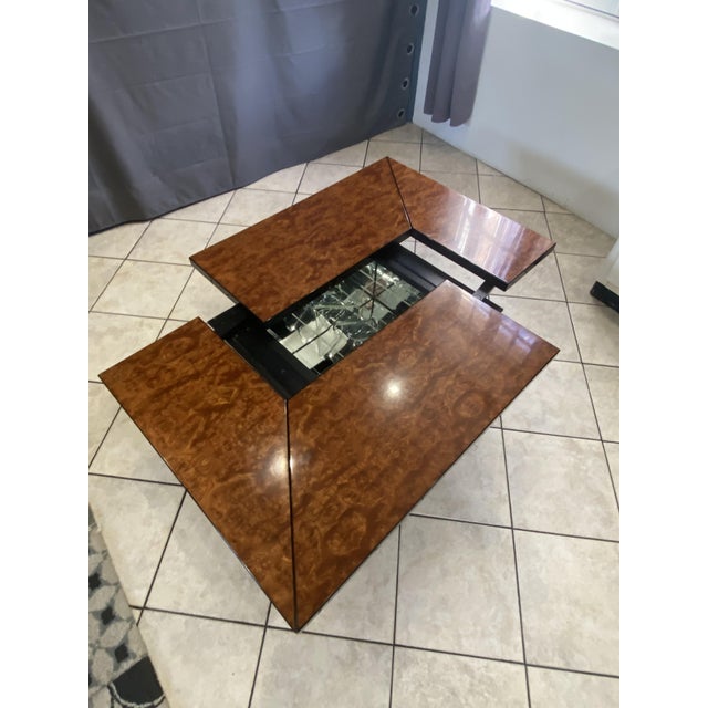 1980s Vintage Elm Burl Coffee Table by Paul Michel for Roche Bobois, 1980s For Sale - Image 5 of 18