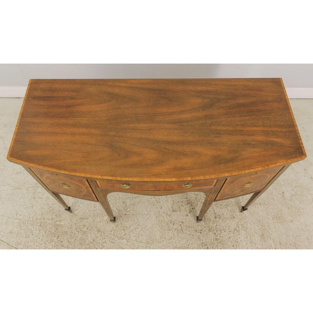Wood Kittinger D1923 Federal Style Inlaid Mahogany Sideboard For Sale - Image 7 of 13