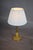 Metal 19th Century Ormolu Gilt Bronze Table Lamp with Pleated Shade For Sale - Image 7 of 11