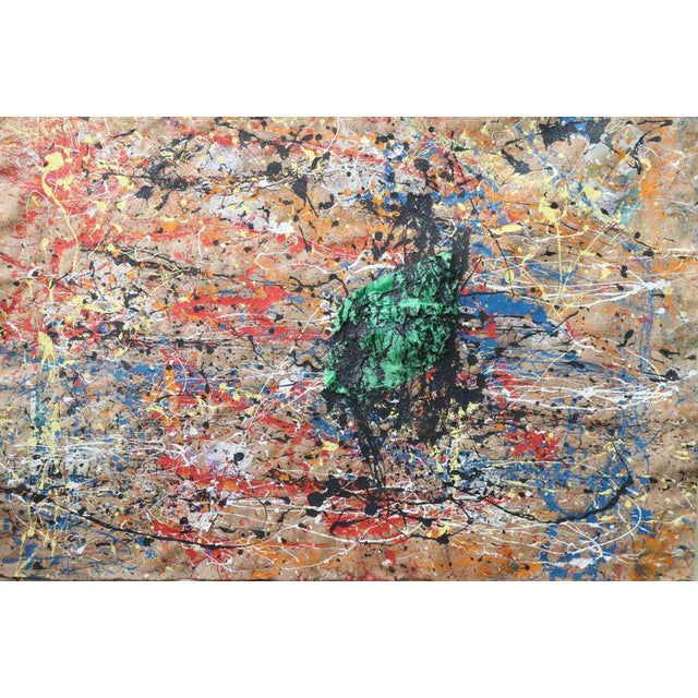Alfredo Pizzi, Number 3, 2023, Acrylic on Jute Canvas For Sale