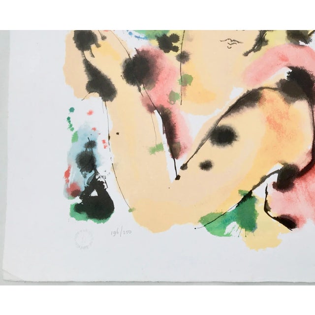 1994 Large Screenprint “Red Coat” by Dutch Artist Nic Jonk For Sale In Monterey, CA - Image 6 of 13