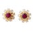 Natural ruby 4.80cts & diamond 1.75cts earring in 18k gold For Sale - Image 13 of 18
