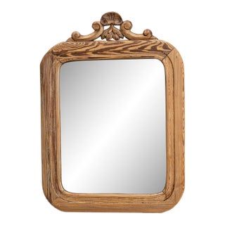 19th Century France Amber Wood Mirror For Sale