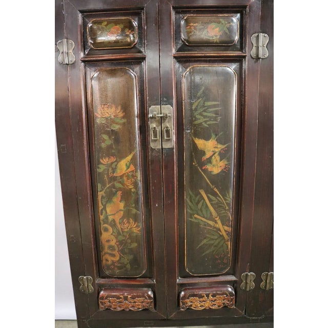 Paint Late 19th Century Painted Cabinet From Tianjin Province For Sale - Image 7 of 12