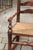 English 1800s Georgian Period Plum Wood Child's Rocking Chair with Rush Seat For Sale - Image 11 of 11