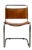 Cantilever Chair with Cognac Leather Covering For Sale