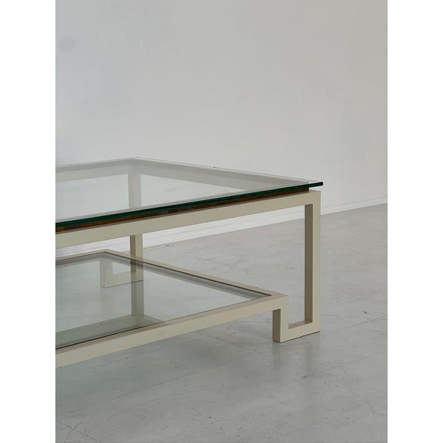 Coffee Table in Crystal with Briar and Brass, 1970s For Sale - Image 4 of 10
