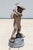 Davidson Vintage Life-Size Boy Golfer Garden Statue – Faux Bronze Resin Sculpture by Jim Davidson, Signed Mold Marking, Circa 1980s–1990s For Sale - Image 4 of 15