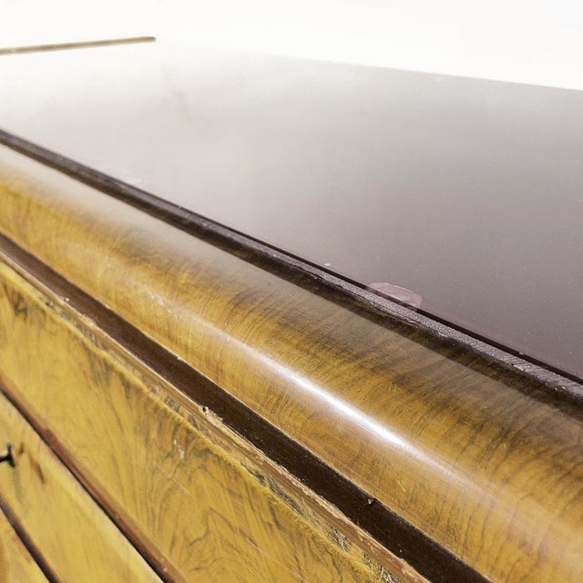Art Deco Sideboard in Walnut Burl by Lupparelli Cicli Foligno, 1930s For Sale - Image 8 of 9