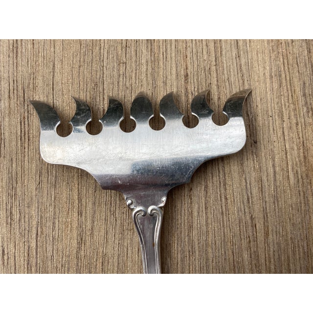 Weidlich Bros. Mfg. Co. Vintage Sterling Sardine Serving Fork Weidlich For Sale - Image 4 of 9
