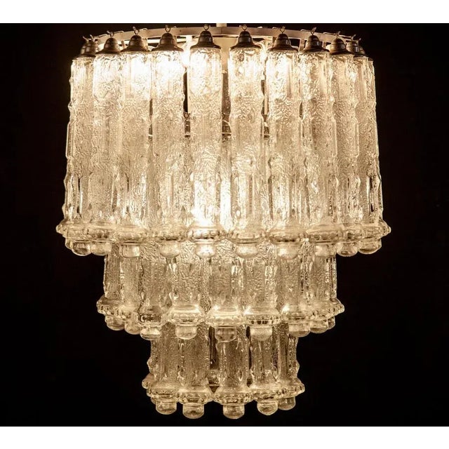 Murano Art Glass Chandelier by Aureliano Toso, 1950 For Sale - Image 15 of 17