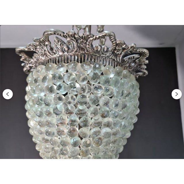 Vintage Murano Glass Chandelier, 1960s For Sale - Image 9 of 10