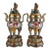 Pair of Large Cloisonné Enamel Gilt Bronze Dragon Boshan Censers For Sale