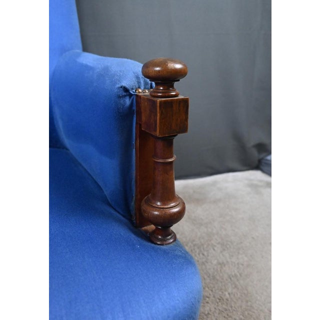 Wood Walnut Bergère Armchair, Early 20th Century For Sale - Image 7 of 16