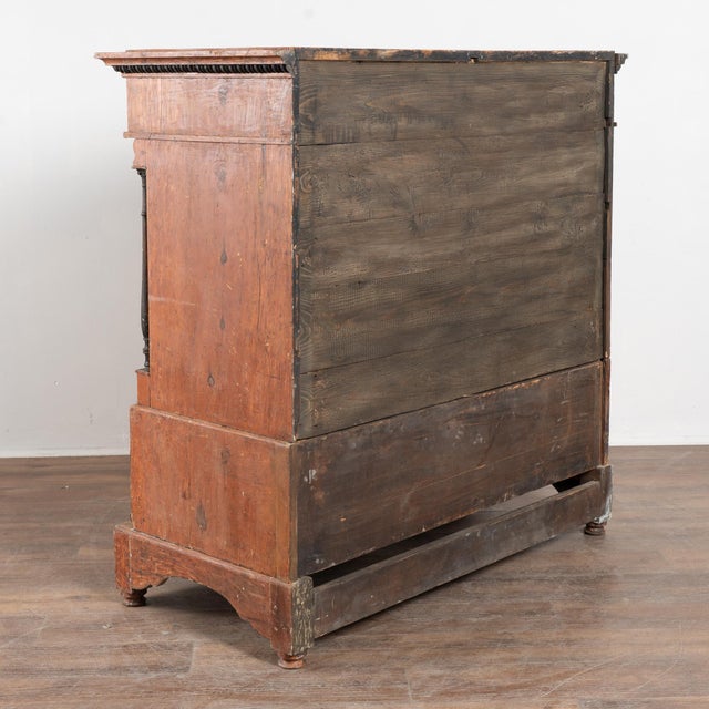 Early 19th Century Danish Original Painted Pine Chest of Five Drawers For Sale - Image 18 of 18
