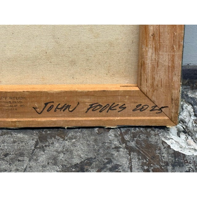 John Fooks Abstract on Canvas Painting, Circa 2025 For Sale - Image 12 of 12