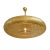 Metal Vintage Moroccan Brass Work Pancake Pendant Light Large For Sale - Image 7 of 8