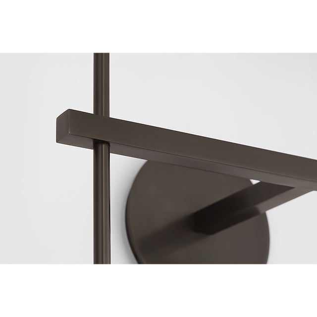 Hackney 25" Double Tail Sconce in Bronze with Linen Shades Designer: J. Randall Powers Finish: Bronze Height: 25" Width:...