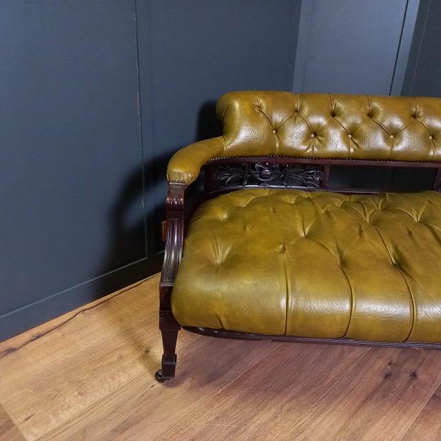 Victorian Chesterfield Reading Bench For Sale - Image 15 of 16