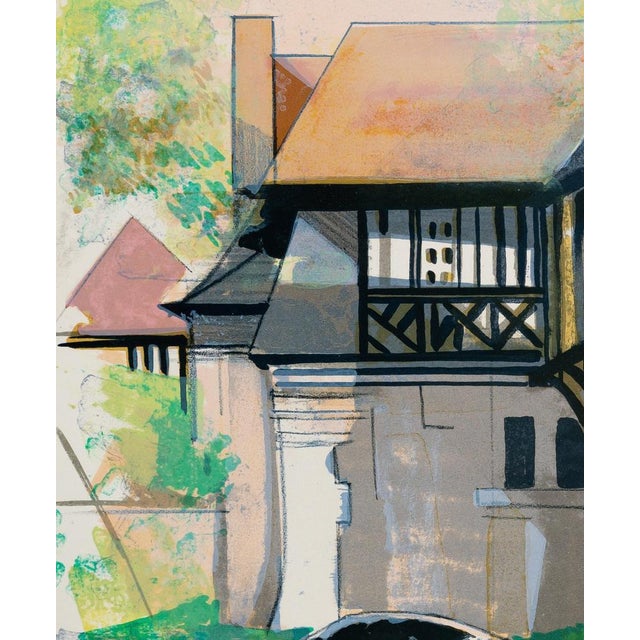 Camille Hilaire, Maison normande à colombage, Lithograph For Sale - Image 4 of 5