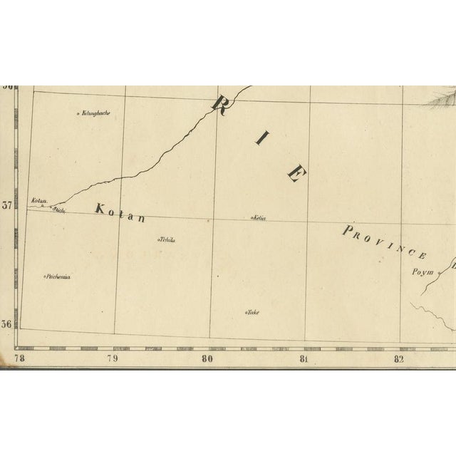 Antique Map of Kalmykia – Vandermaelen Lithograph of Central Asia, 1827 This rare antique map titled “Partie de la...