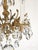 1960s Antique 5 Light Sensational Shinning Swanky Brass Cut Lead Crystal Chandelier ~ Rewired ~ Restored ~ Rejuvenated ~ Ready to Hang ~ For Sale - Image 5 of 12