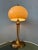 Vintage Mushroom Table Lamp with Brass Base For Sale - Image 3 of 11
