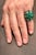 Amazing Cocktail ring, eye catching Approximately 12.5 Ct Natural Brazilian Emerald 17 Stone , 14 Karat Yellow Gold Ring...