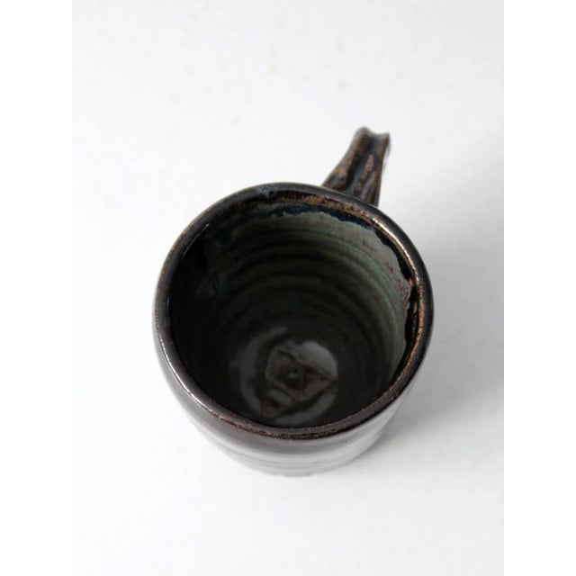 Ceramic Vintage Studio Pottery Mug For Sale - Image 7 of 9