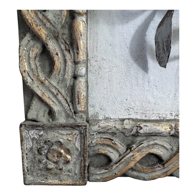 Paper Mache & Plaster Pomegranate Branch Wall Sculpture For Sale - Image 4 of 9